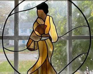 Stained glass Geisha