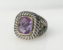 Menegatti 18K Sterling Amethyst Ring