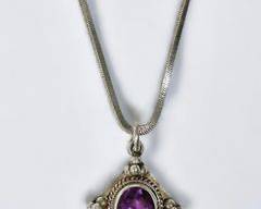 Sterling Amethyst Necklace