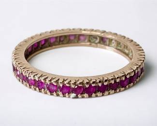 14K Rose Gold Ruby Ring