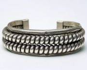 Native American Sterling Cuff Bracelet