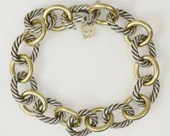 David Yurman 18K Sterling Bracelet