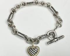 David Yurman 18K Sterling Bracelet 