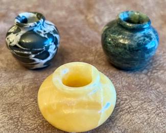 Miniature stone urns