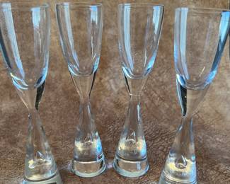 Assorted stemware and glassware