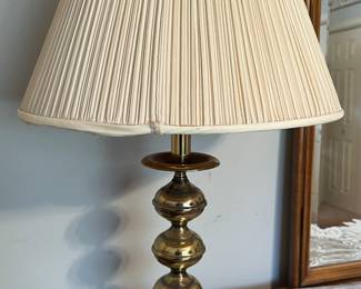 Brass table lamp