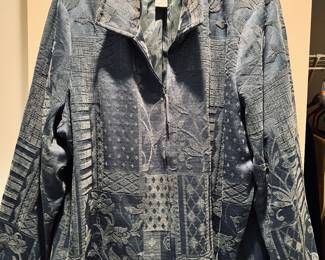 Patchwork suede jacket