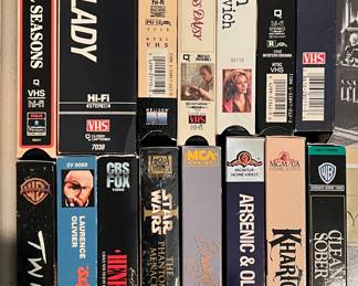 Assorted VHS tapes