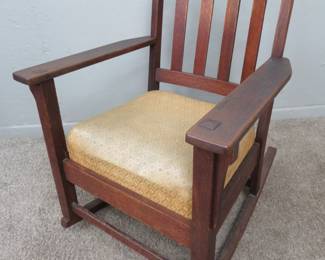 Mission style rocker