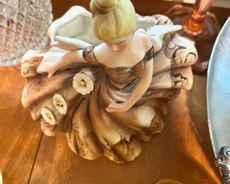 Lefton Ceramic Dancing Lady Figurine - 535A