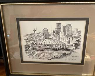 Seattle's Kingdome Print by Hal Mize