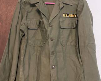 US Army Olive Green Button Up Shirt 