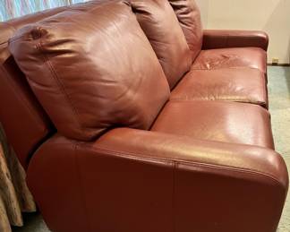 Brown Leather Sofa