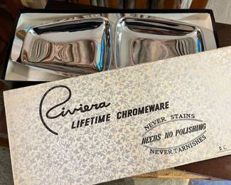 Riviera Chromeware Divided Dish