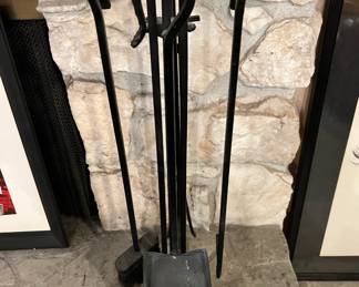 Wrought Iron Fireplace Tool Set