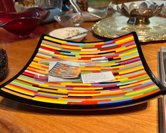Multicolored Venetian Glass Platter