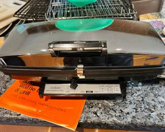1960's Sunbeam Rectangular Waffle Baker and Grill