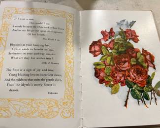 1917 Sunshine and Roses Poetry Book
