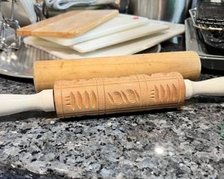 Wooden Embossed Rolling Pin
