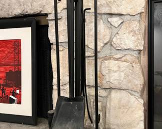 Wrought Iron Fireplace Tool Set