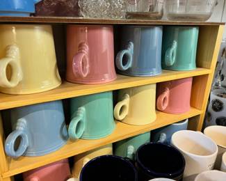 Pastel Multicolored Fiesta Ware - Dinner Plates, Salad Plates, Bowls, Coffee Mugs