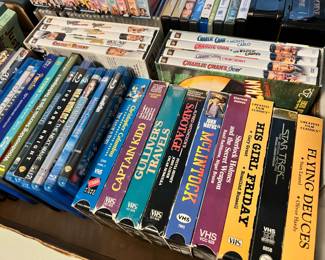 Assortment of DVD's and VHS Tapes