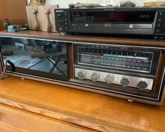 Sony Compact Disc Recorder Dual CD Deck Player - RCD-W1, Sylvania Solid State Record Player/ AM/FM Radio