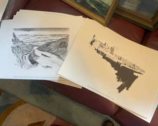 Assortment of Prints of Washington City Scapes and Nature