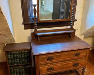 DRESSER AND MIRROR