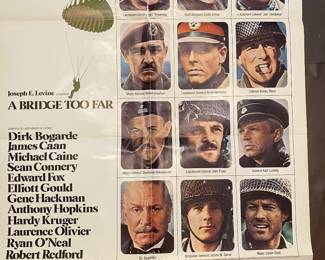 A bridge too far movie marquee poster