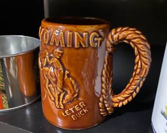 Ceramic Wyoming "Let'er Buck" Mug
