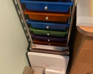 Rainbow Multicolored Storage Cart