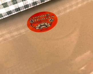 Pair of Sanko Ware Country Flowers Porcelain Enamel Steel Pots