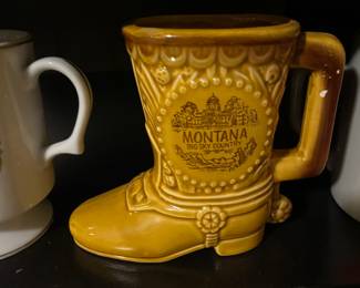 Montana Big Sky Country Ceramic Boot Mug