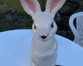 Ceramic Bunny Statue