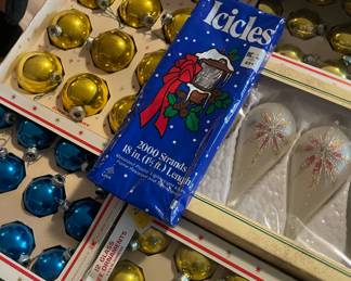 Assortment of Vintage Glass Ornaments