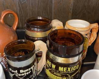 Souvenir Amber Glass Steins