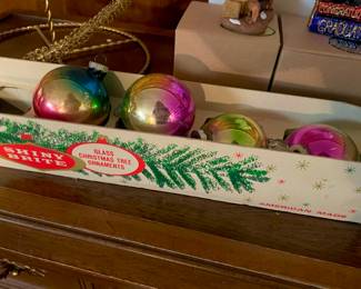 Assortment of Vintage Glass Ornaments