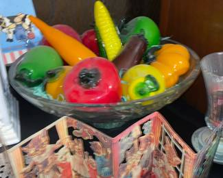 Assortment of Blown Glass Vegetables