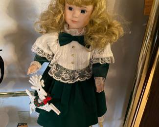 1990s Home Interiors Porcelain Doll - Allison