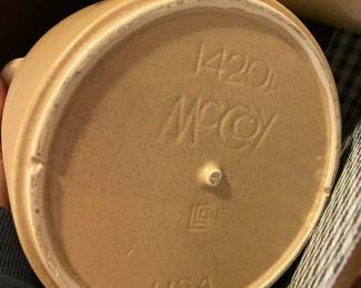 Two McCoy Pottery Canister - 1420