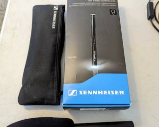 Sennheiser Professional Shotgun Microphone. Perfect condition. Used 1 time.  Use with Canon Camera in sale or many other applications.