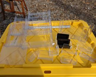 Office Pamphlet racks and business card holders.