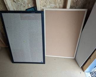 Lightly used bulletin boards.