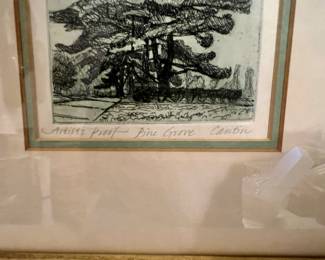 Artist Proof of Pine Grove by Kathleen Cantin