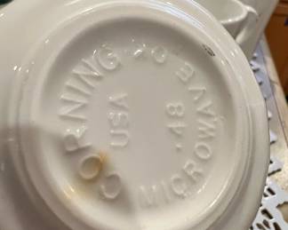 Corning Ware "Callaway Green Ivy" Coffee Mug Set