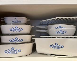 Corning Ware "Blue Cornflower" Casserole Dishes, Sauce Pans, Baking Dish