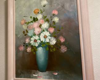 Still Life Floral Bouquet Oil Painting by Jane