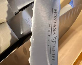 Assortment of Montana Knife Works Kitchen Knives
