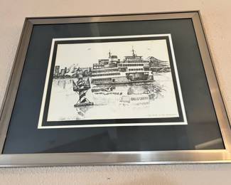 Pen Drawing Print "The Sound of the Northwest" by Christopher Paul Bollen